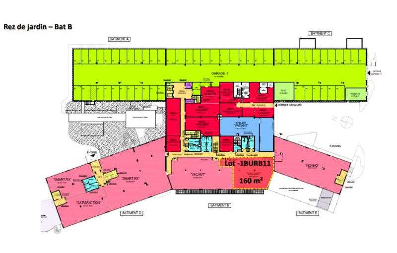 Location de bureau de 809 m² à Limonest - 69760 plan - 1