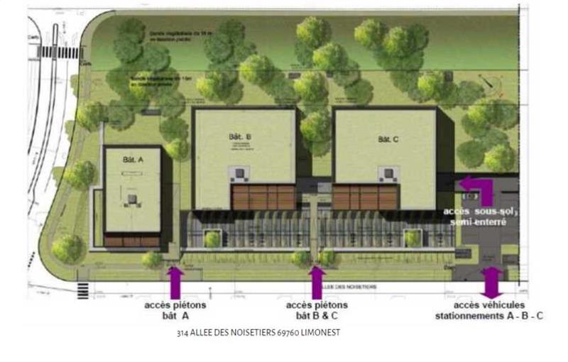 Location de bureau de 192 m² à Limonest - 69760 plan - 1