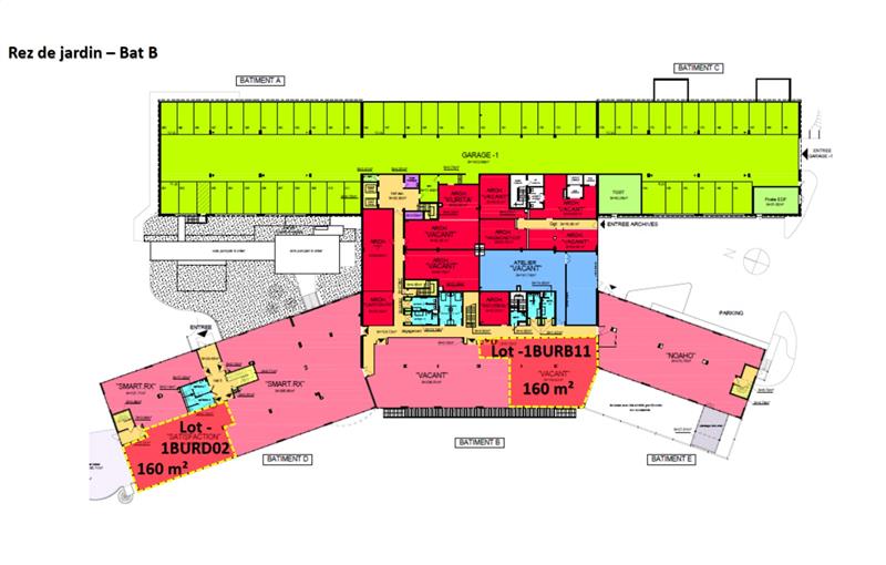 Location de bureau de 1 082 m² à Limonest - 69760 plan - 1