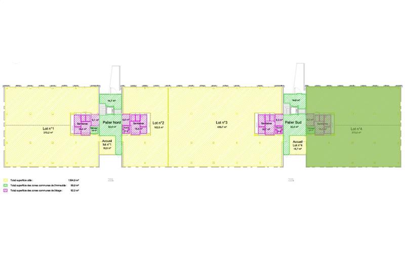 Location de bureau de 1 312 m² à Limonest - 69760 plan - 1