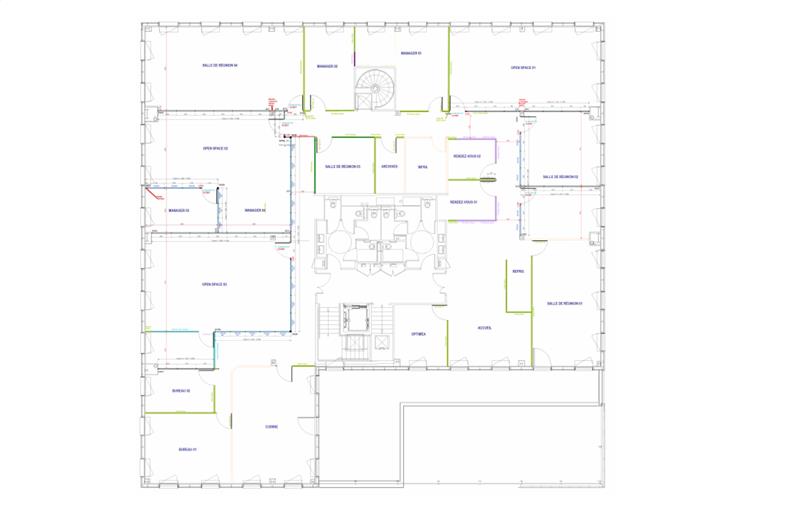 Location de bureau de 996 m² à Limonest - 69760 plan - 1