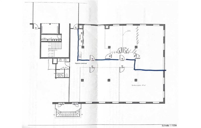 Location de bureau de 160 m² à Limonest - 69760 plan - 1