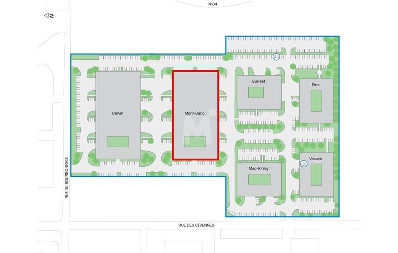 Location de bureau de 577 m² à Lisses - 91090 plan - 1