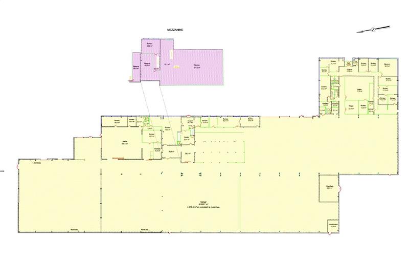 Location de bureau de 6 123 m² à Lissieu - 69380 plan - 1