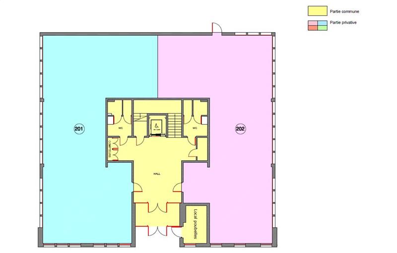 Location de bureau de 244 m² à Loos - 59120 plan - 1