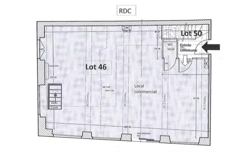 Location de bureau de 136 m² à Lyon 1 - 69001 plan - 1