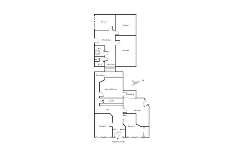 Location de bureau de 760 m² à Lyon 1 - 69001 plan - 1