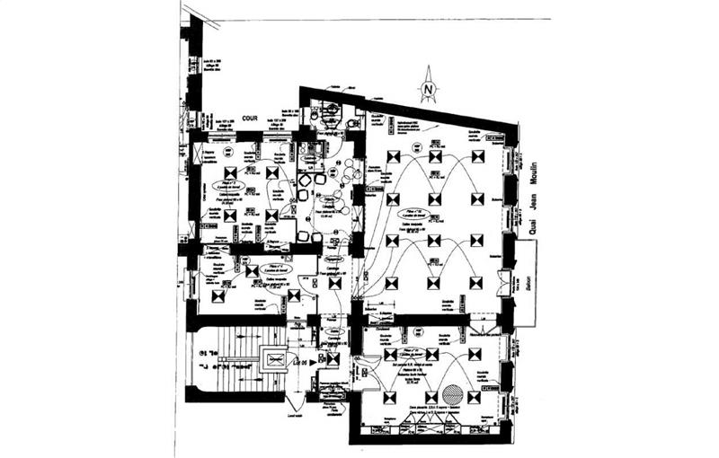 Location de bureau de 178 m² à Lyon 1 - 69001 plan - 1