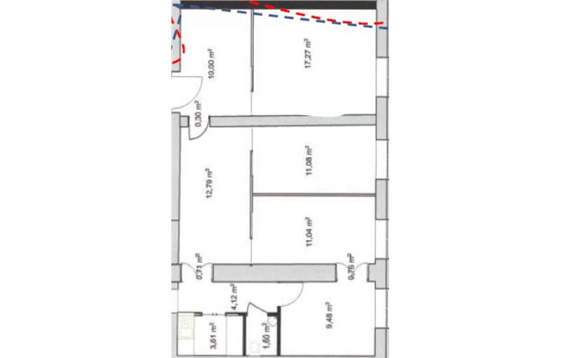 Location de bureau de 83 m² à Lyon 1 - 69001 plan - 1