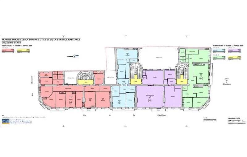 Location de bureau de 140 m² à Lyon 2 - 69002 plan - 1