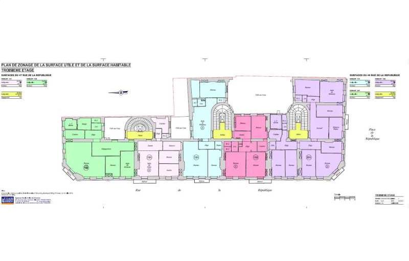 Location de bureau de 122 m² à Lyon 2 - 69002 plan - 1