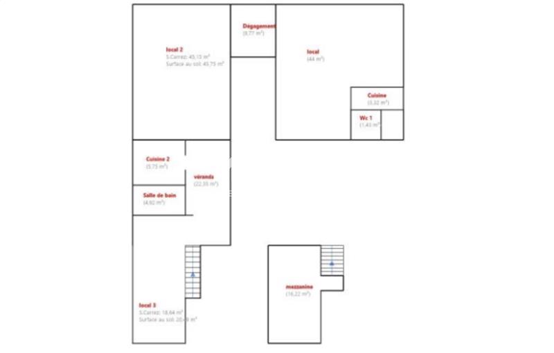 Location de bureau de 172 m² à Lyon 2 - 69002 plan - 1