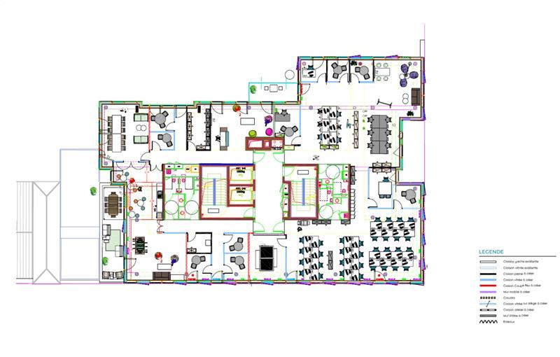 Location de bureau de 703 m² à Lyon 2 - 69002 plan - 1