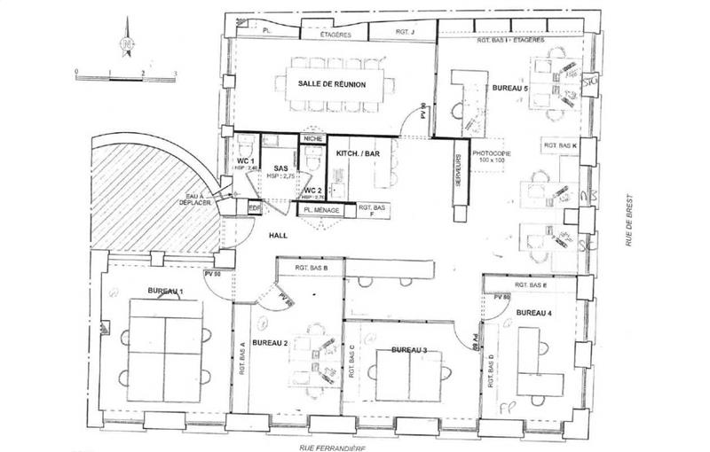 Location de bureau de 140 m² à Lyon 2 - 69002 plan - 1