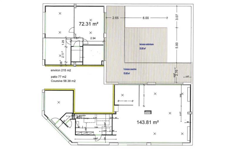 Location de bureau de 215 m² à Lyon 2 - 69002 plan - 1