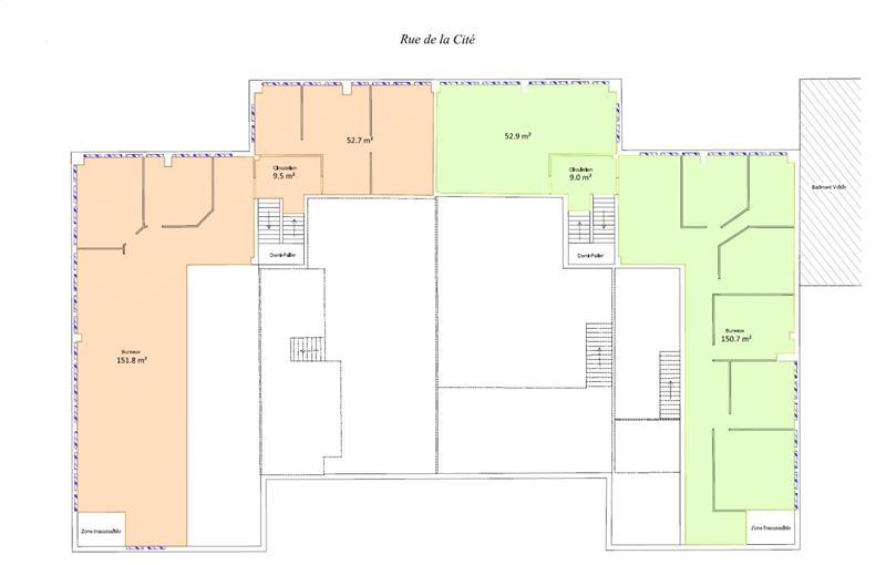 Location de bureau de 162 m² à Lyon 3 - 69003 plan - 1