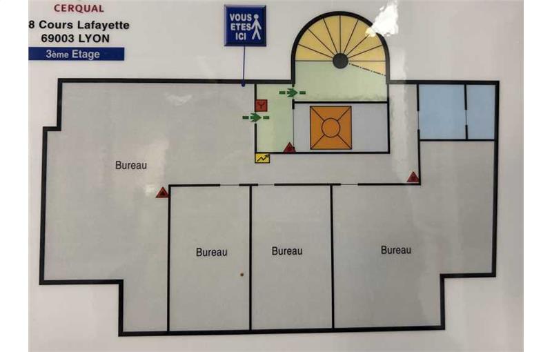 Location de bureau de 193 m² à Lyon 3 - 69003 plan - 1