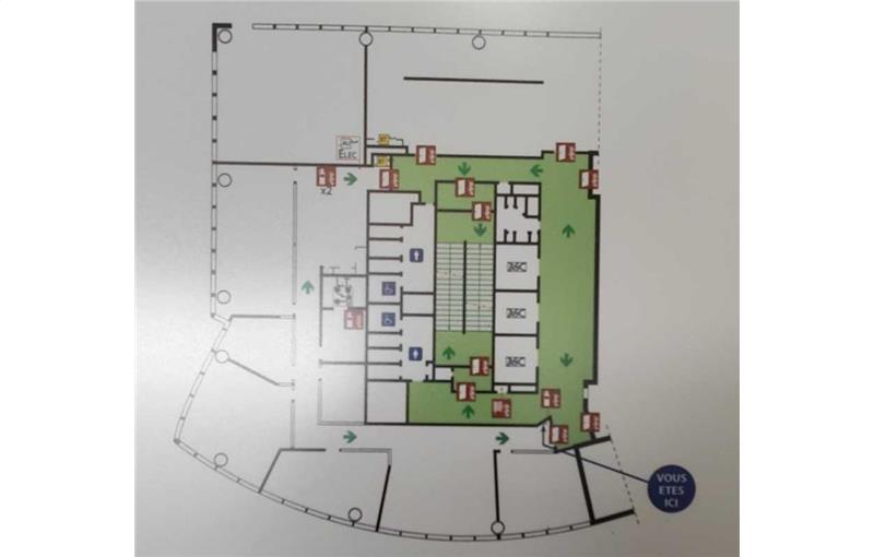 Location de bureau de 355 m² à Lyon 3 - 69003 plan - 1