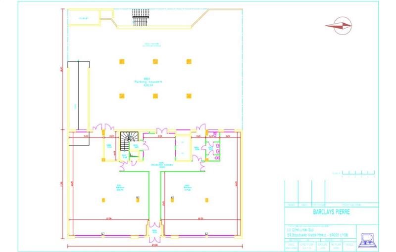 Location de bureau de 2 071 m² à Lyon 3 - 69003 plan - 1