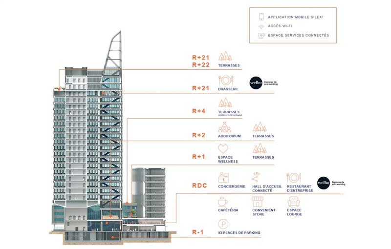 Location de bureau de 606 m² à Lyon 3 - 69003 plan - 1