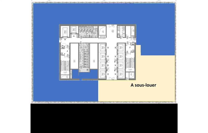 Location de bureau de 407 m² à Lyon 3 - 69003 plan - 1