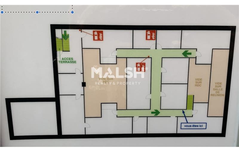 Location de bureau de 497 m² à Lyon 6 - 69006 plan - 1