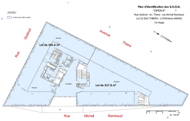 Location de bureau de 1 772 m² à Lyon 6 - 69006 plan - 1