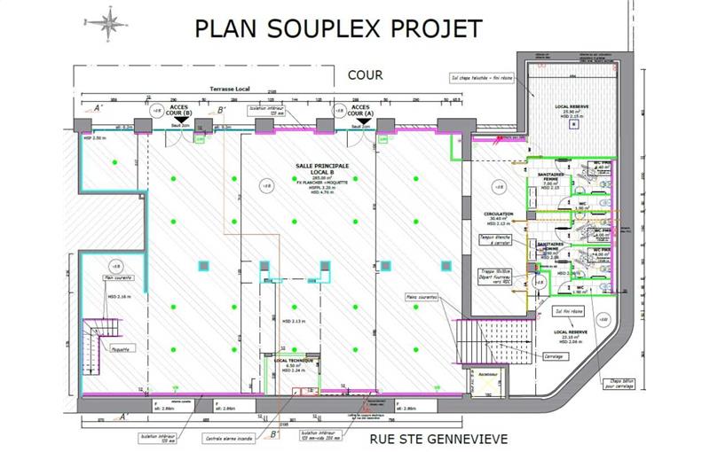 Location de bureau de 411 m² à Lyon 6 - 69006 plan - 1