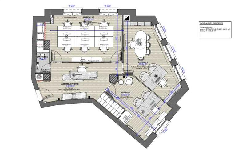 Location de bureau de 146 m² à Lyon 6 - 69006 plan - 1