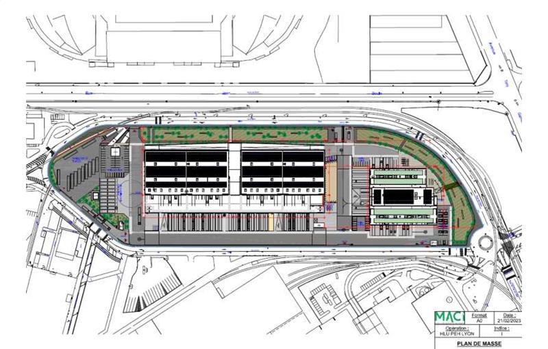 Location de bureau de 1 288 m² à Lyon 7 - 69007 plan - 1