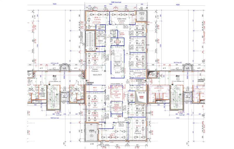 Location de bureau de 627 m² à Lyon 8 - 69008 plan - 1