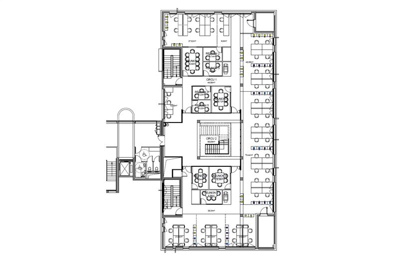 Location de bureau de 1 176 m² à Lyon 8 - 69008 plan - 1