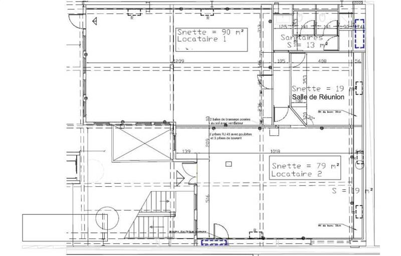 Location de bureau de 86 m² à Lyon 8 - 69008 plan - 1