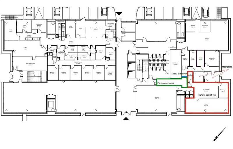 Location de bureau de 1 461 m² à Lyon 8 - 69008 plan - 1