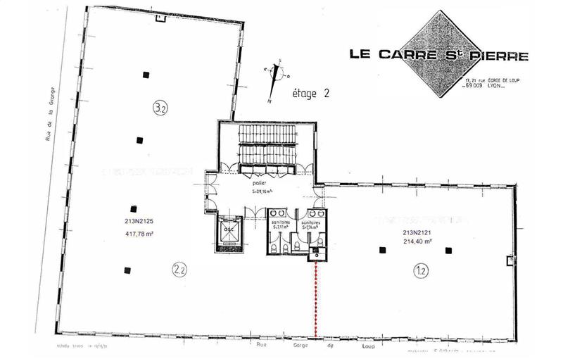 Location de bureau de 861 m² à Lyon 9 - 69009 plan - 1