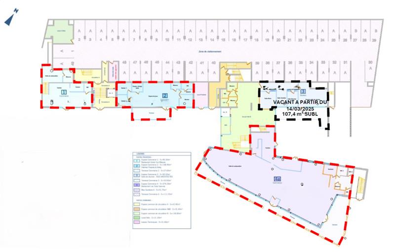 Location de bureau de 4 129 m² à Lyon 9 - 69009 plan - 1