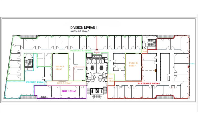 Location de bureau de 1 264 m² à Lyon 9 - 69009 plan - 1