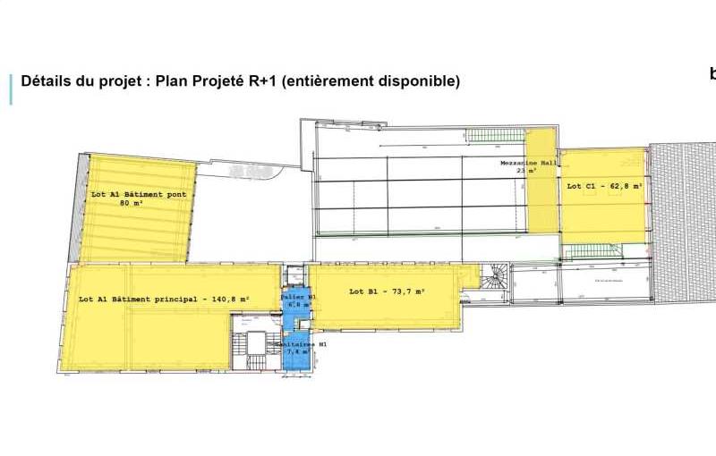 Location de bureau de 1 199 m² à Malakoff - 92240 plan - 1