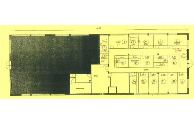 Location de bureau de 393 m² à Marcq-en-Baroeul - 59700 plan - 1