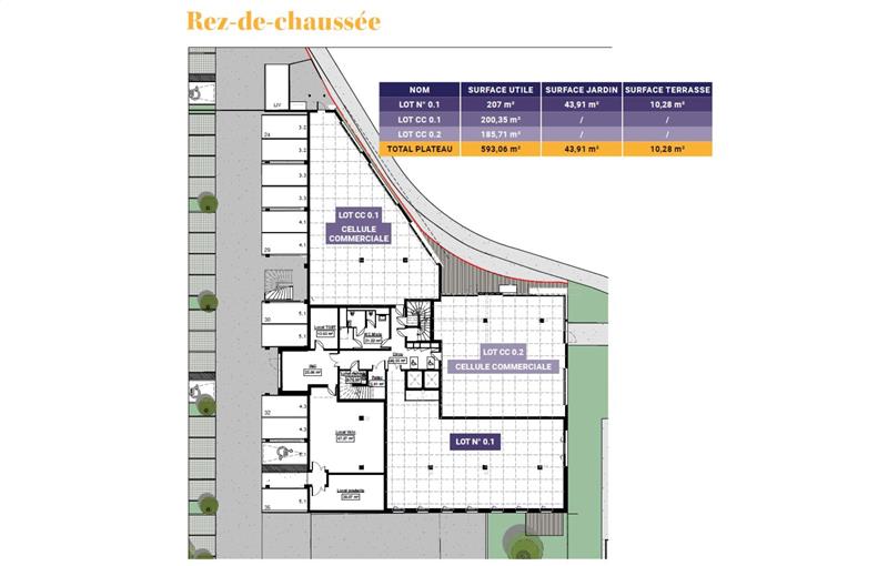 Location de bureau de 3 933 m² à Marquette-lez-Lille - 59520 plan - 1