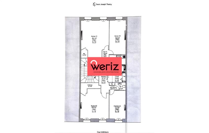 Location de bureau de 102 m² à Marseille 1 - 13001 plan - 1