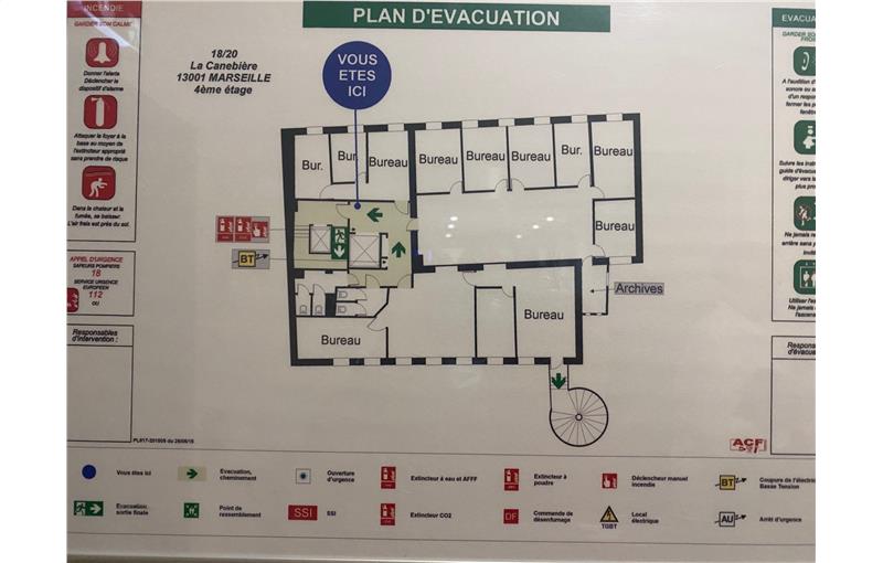 Location de bureau de 250 m² à Marseille 1 - 13001 plan - 1