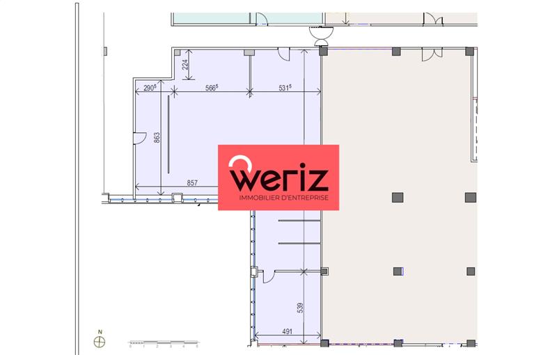 Location de bureau de 1 857 m² à Marseille 11 - 13011 plan - 1