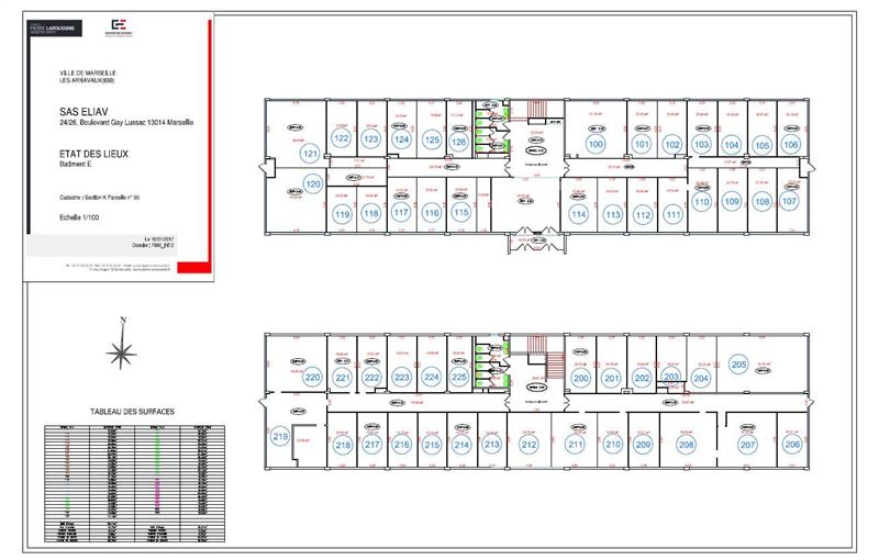 Location de bureau de 320 m² à Marseille 14 - 13014 plan - 1