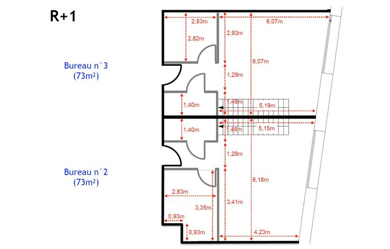 Location de bureau de 146 m² à Marseille 15 - 13015 plan - 1