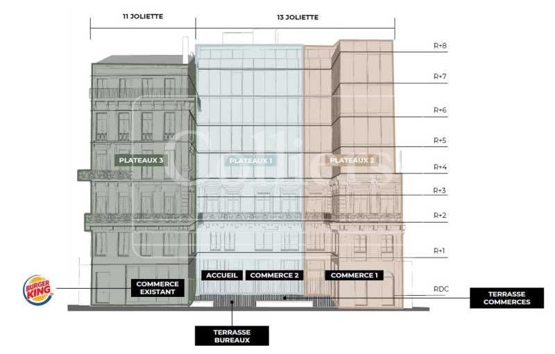 Location de bureau de 2 604 m² à Marseille 2 - 13002 plan - 1