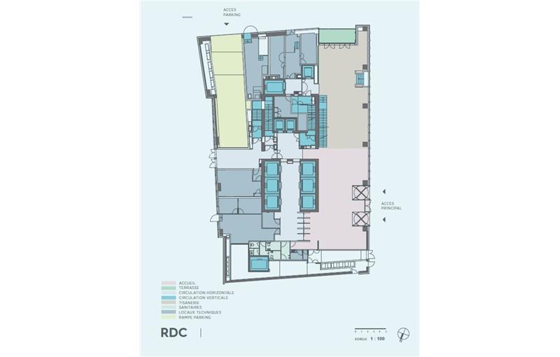 Location de bureau de 1 052 m² à Marseille 2 - 13002 plan - 1