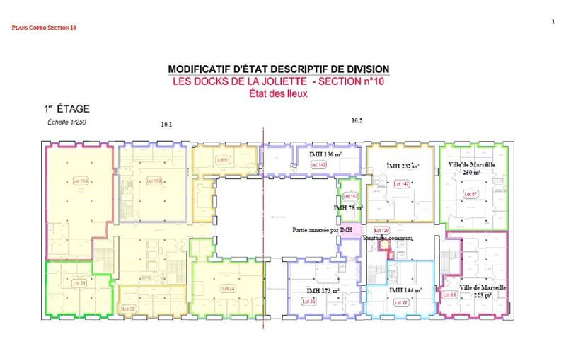 Location de bureau de 1 236 m² à Marseille 2 - 13002 plan - 1