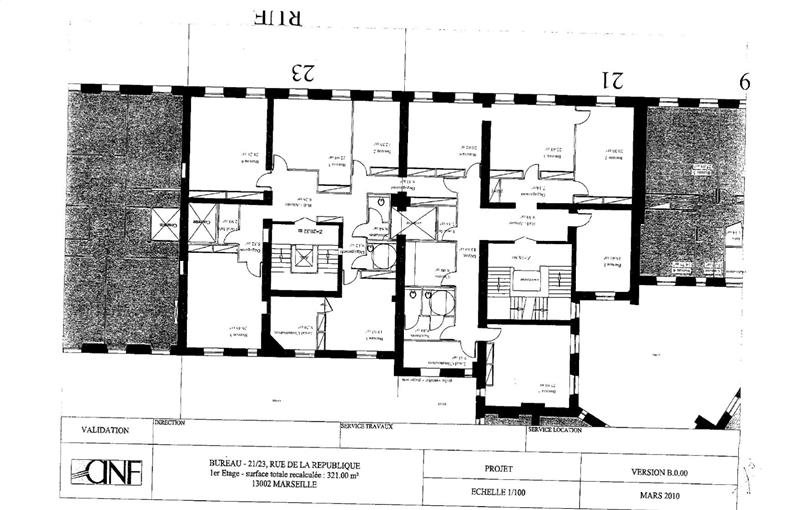 Location de bureau de 320 m² à Marseille 2 - 13002 plan - 1