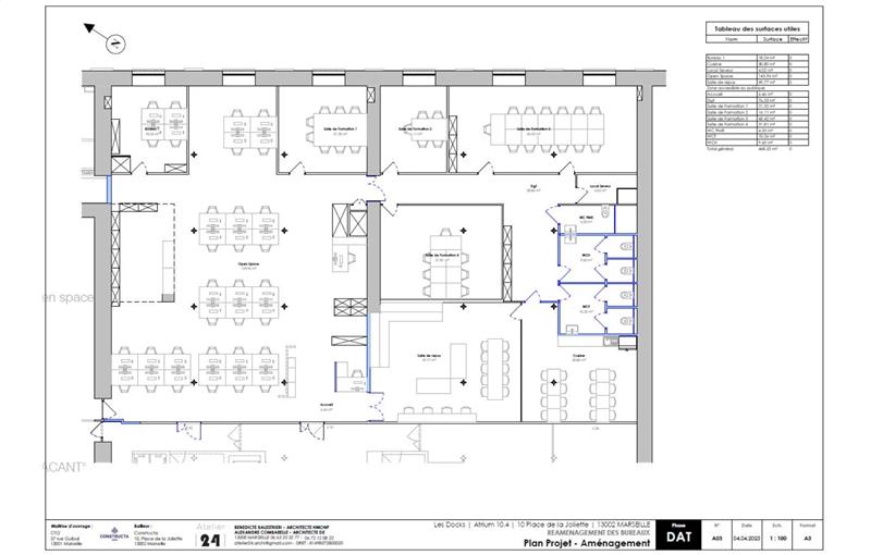 Location de bureau de 516 m² à Marseille 2 - 13002 plan - 1